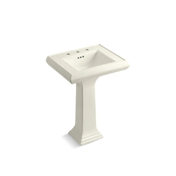 Classic Classic 24 Pedestal Bathroom Sink W/ 8 Widespread Faucet Holes